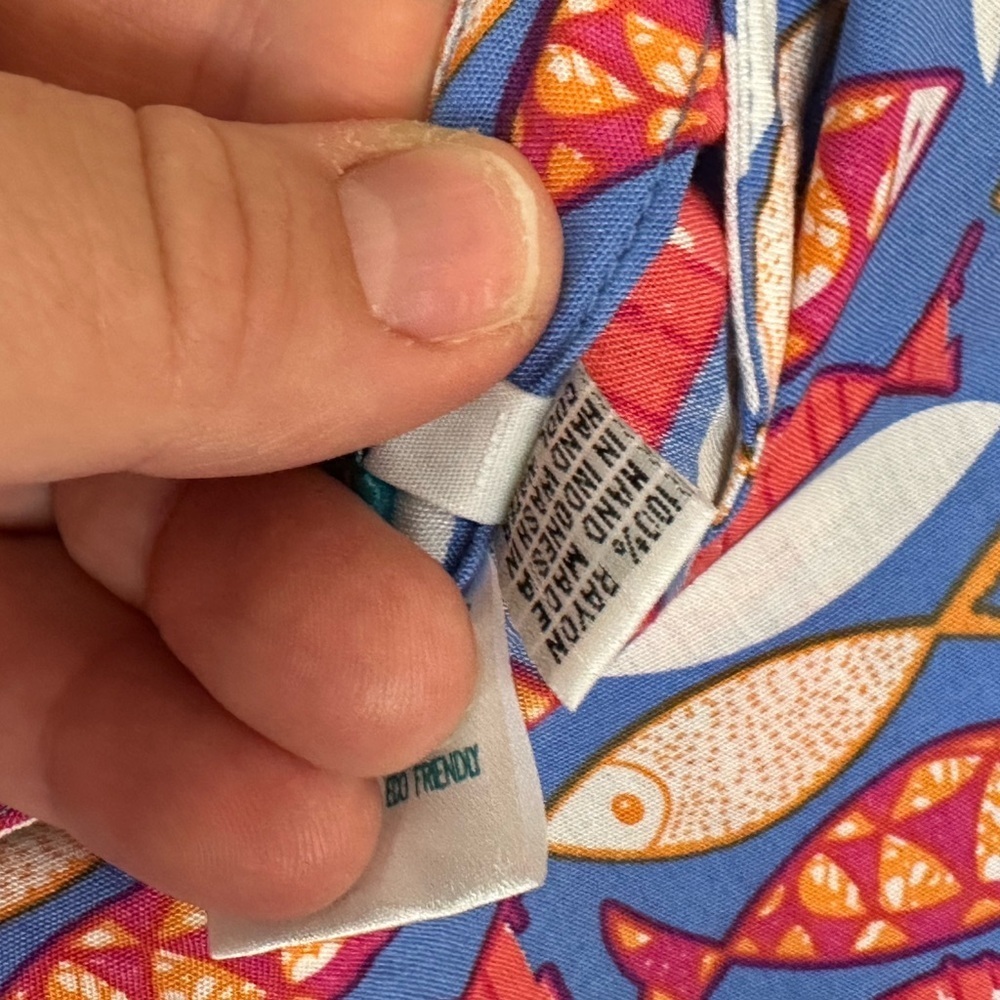 Sister & Me Matching Colorful Fish Print Cover Ups Size Xsmall & Medium. — image 6 of 8